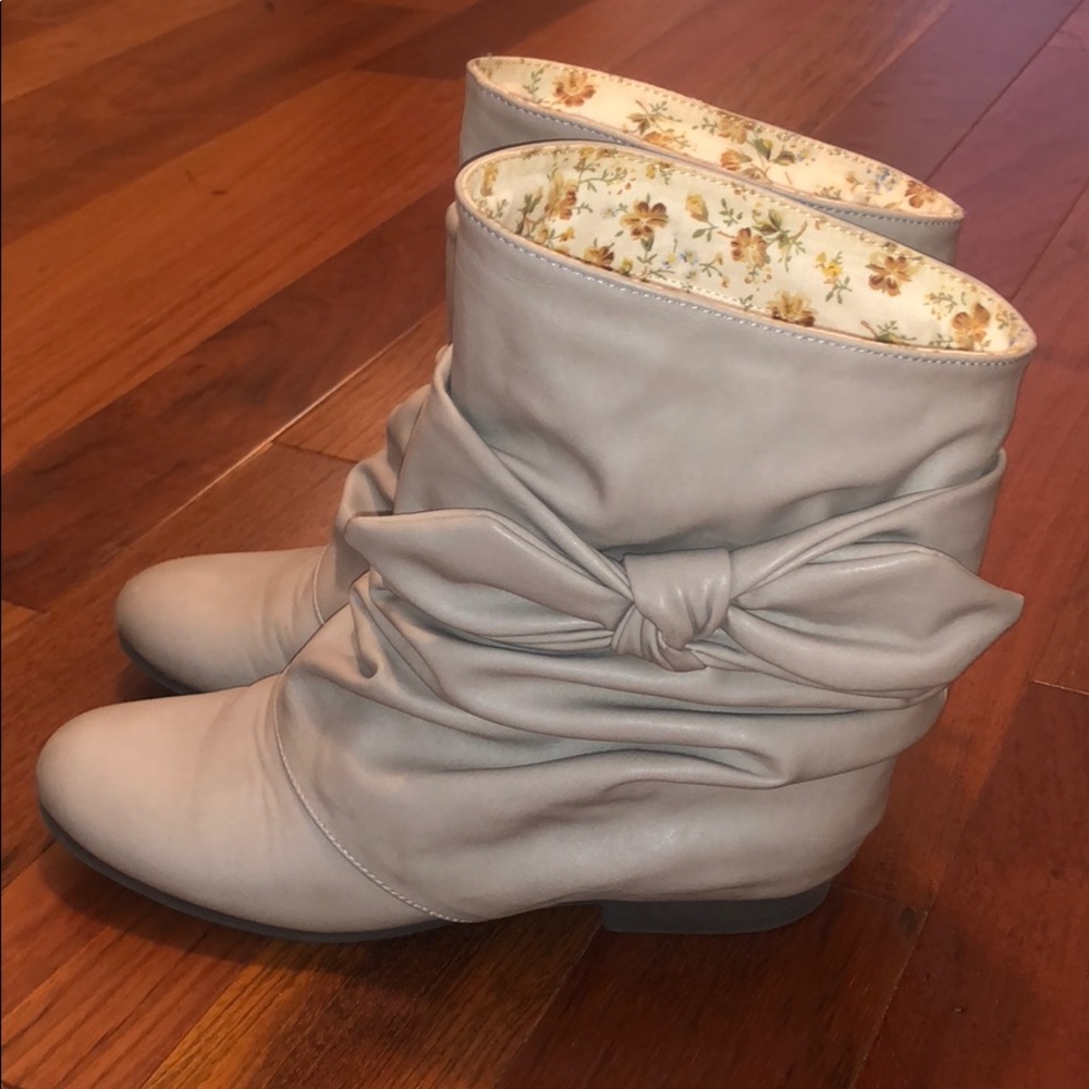 Tan booties